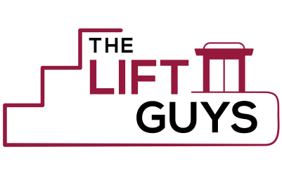 A logo with the text the lift guys written on it.